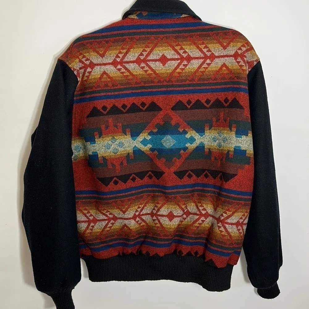 Pendleton M Western Coat Mens Coyote Canyon Big Horn Black DK579 - Picture 11 of 14